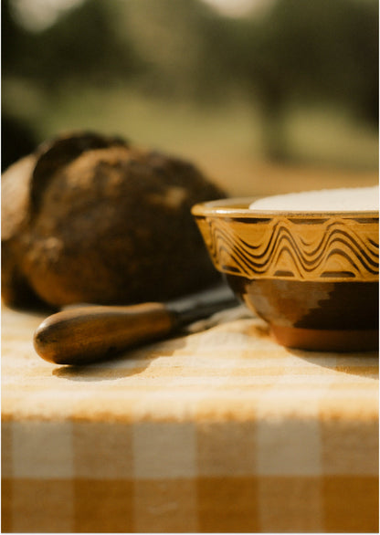 Matt Grimmitt Slipware Bowl | Honey/Terracotta