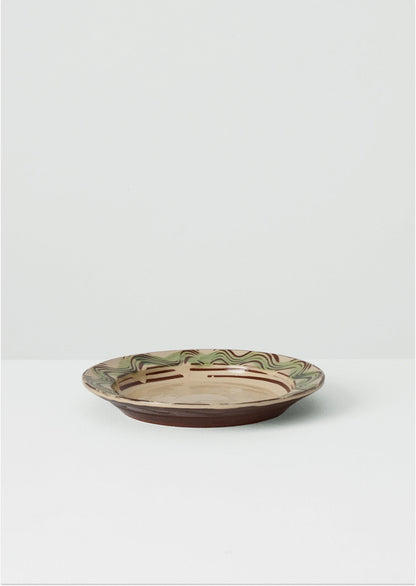 Matt Grimmitt Slipware Plate | Cream/Terracotta