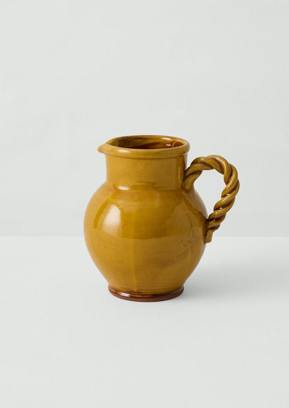 Poterie Barbotine Twisted Pitcher | Honey