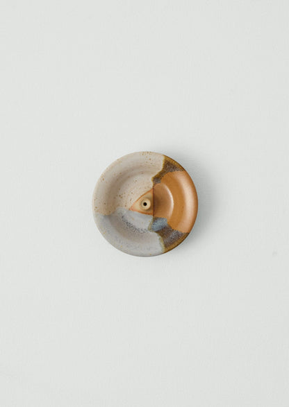 Liz Vidal Dipped Incense Holder | Rust/Grey