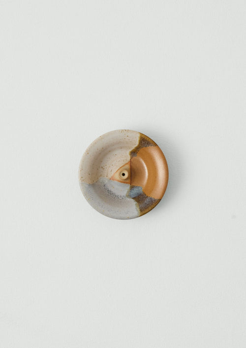Liz Vidal Dipped Incense Holder | Rust/Grey