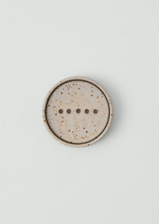Twinn Pottery Soap Dish | Speckled Oat