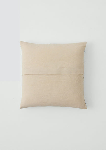 Tea Towel Check Patchwork Cushion Cover | Ecru/Multi