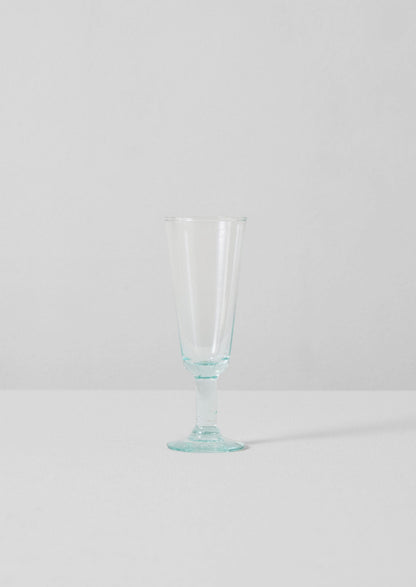 Recycled Bolivian Champagne Glasses Set | Clear