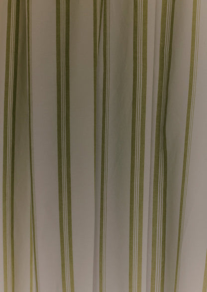 Sail Stripe Shower Curtain | Chalk/Fern