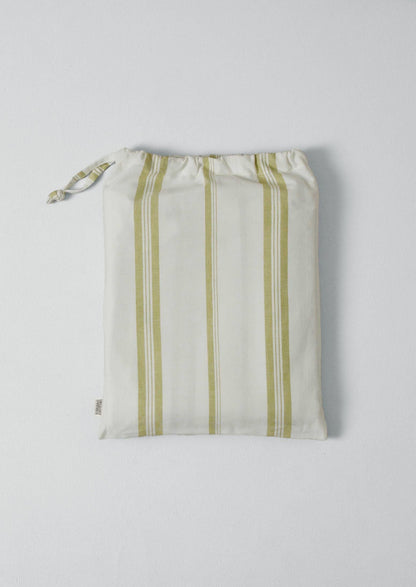 Sail Stripe Shower Curtain | Chalk/Fern