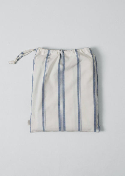 Sail Stripe Shower Curtain | Chalk/Aegean Blue