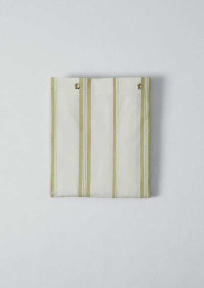 Sail Stripe Shower Curtain | Chalk/Fern