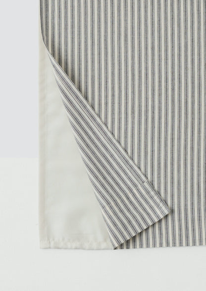 Organic Ticking Stripe Shower Curtain | Ecru/Graphite