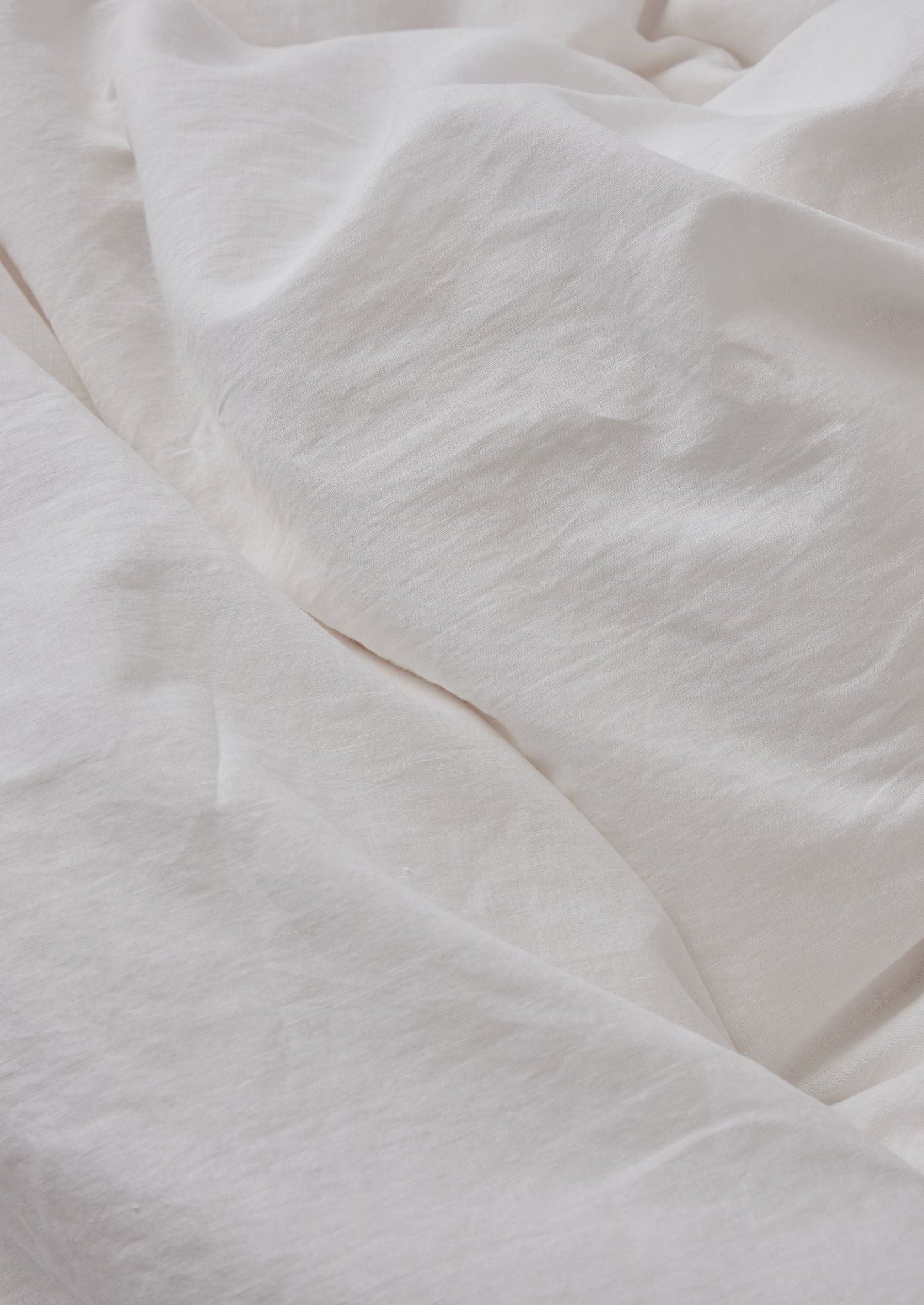 Washed Linen Cotton Duvet Cover | Ecru