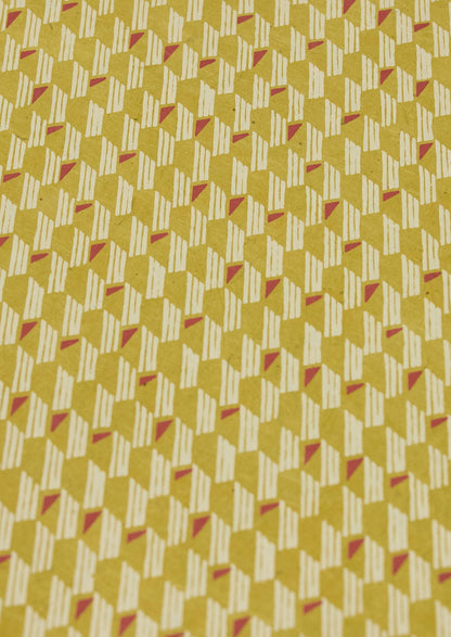 Lokta Paper Gift Box | Ochre/Ecru