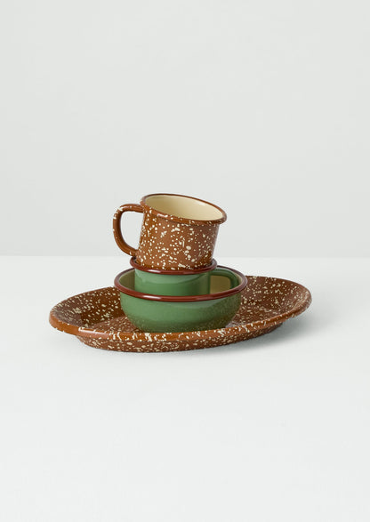 Speckle Enamel Mug | Cumin/Cream