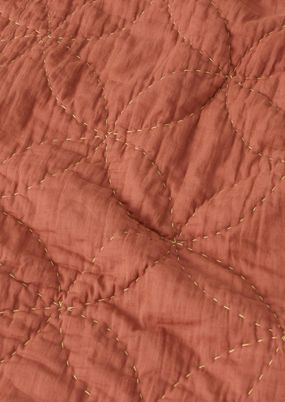 Sicily Stitch Lightweight Quilt | Blush/Lavender
