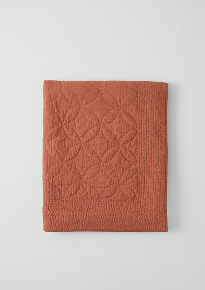 Sicily Stitch Lightweight Quilt | Blush/Lavender