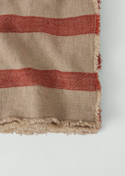 Stripe Linen Throw | Aurora/Natural