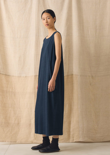 Lydia Jersey Shift Dress | Washed Indigo