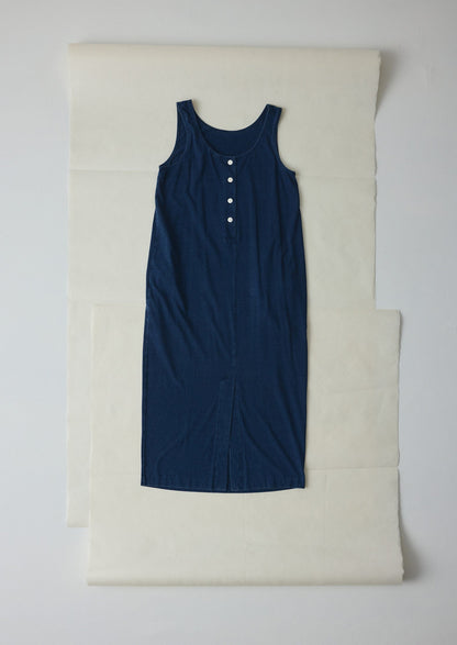 Lydia Jersey Shift Dress | Washed Indigo
