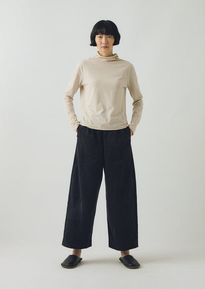 High Neck Soft Cotton Tee | Pebble Moon