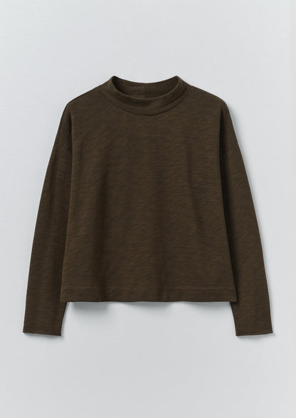 Loopback Jersey Easy Sweater | Dark Olive