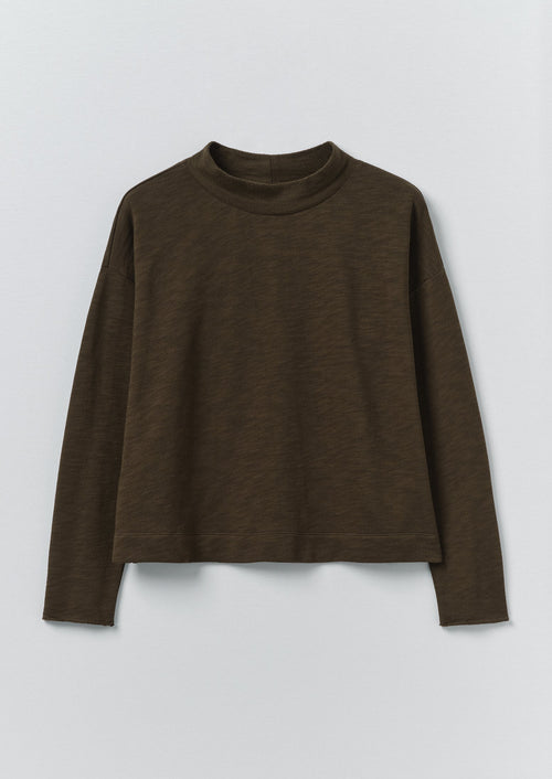 Loopback Jersey Easy Sweater | Dark Olive