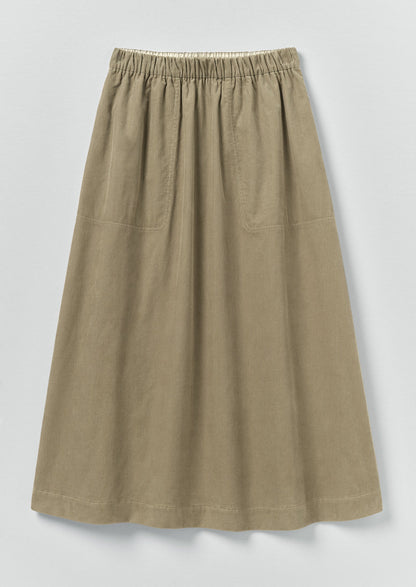 Organic Cord Pull On Skirt | Spelt