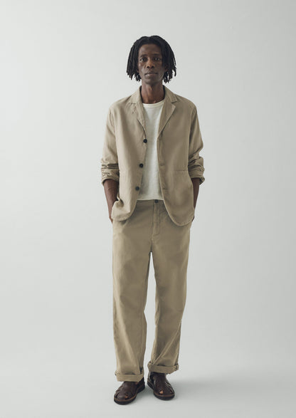Rory Elasticated Cotton Linen Trousers | Salt