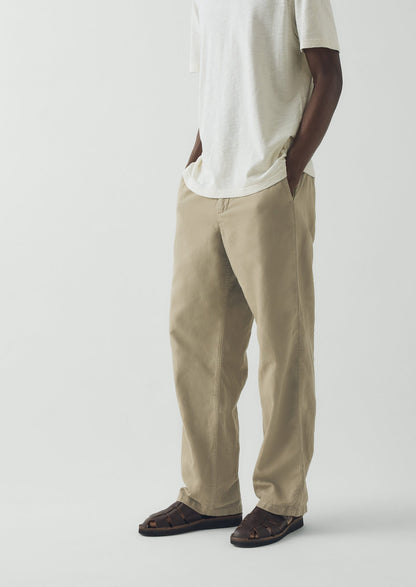 Rory Elasticated Cotton Linen Trousers | Salt