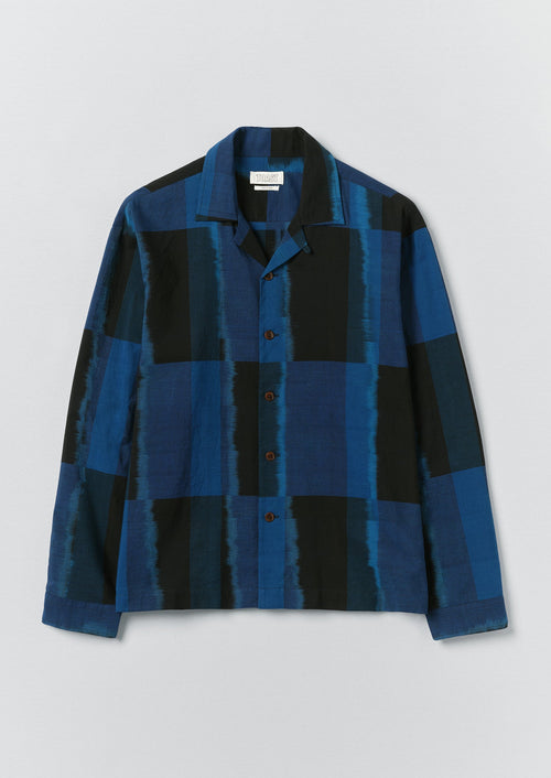 Sobremesa Cotton Ikat Shirt | Bright Blue