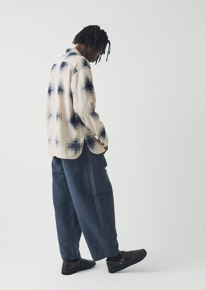 Mosaic Cotton Ikat Shirt | Slate/Putty