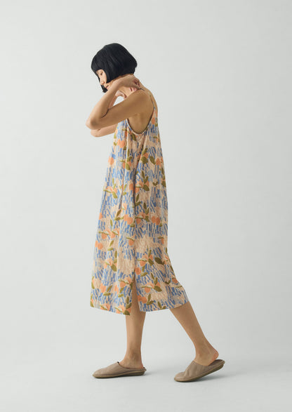 Picnic Print Cotton Nightdress | Ecru/Multi
