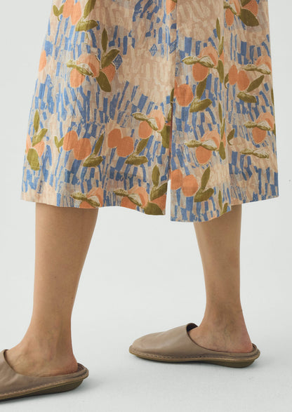 Picnic Print Cotton Nightdress | Ecru/Multi