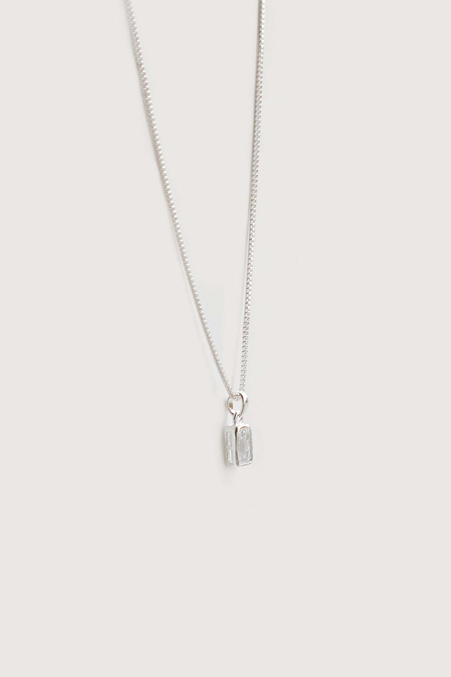 EMERALD CUT ZIRCONIA NECKLACE