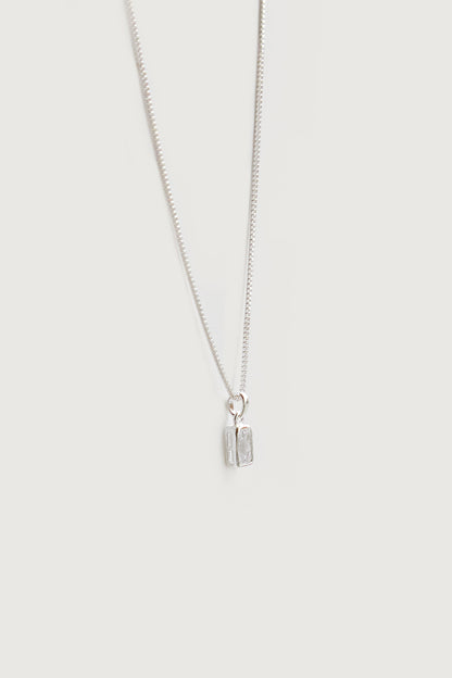 EMERALD CUT ZIRCONIA NECKLACE