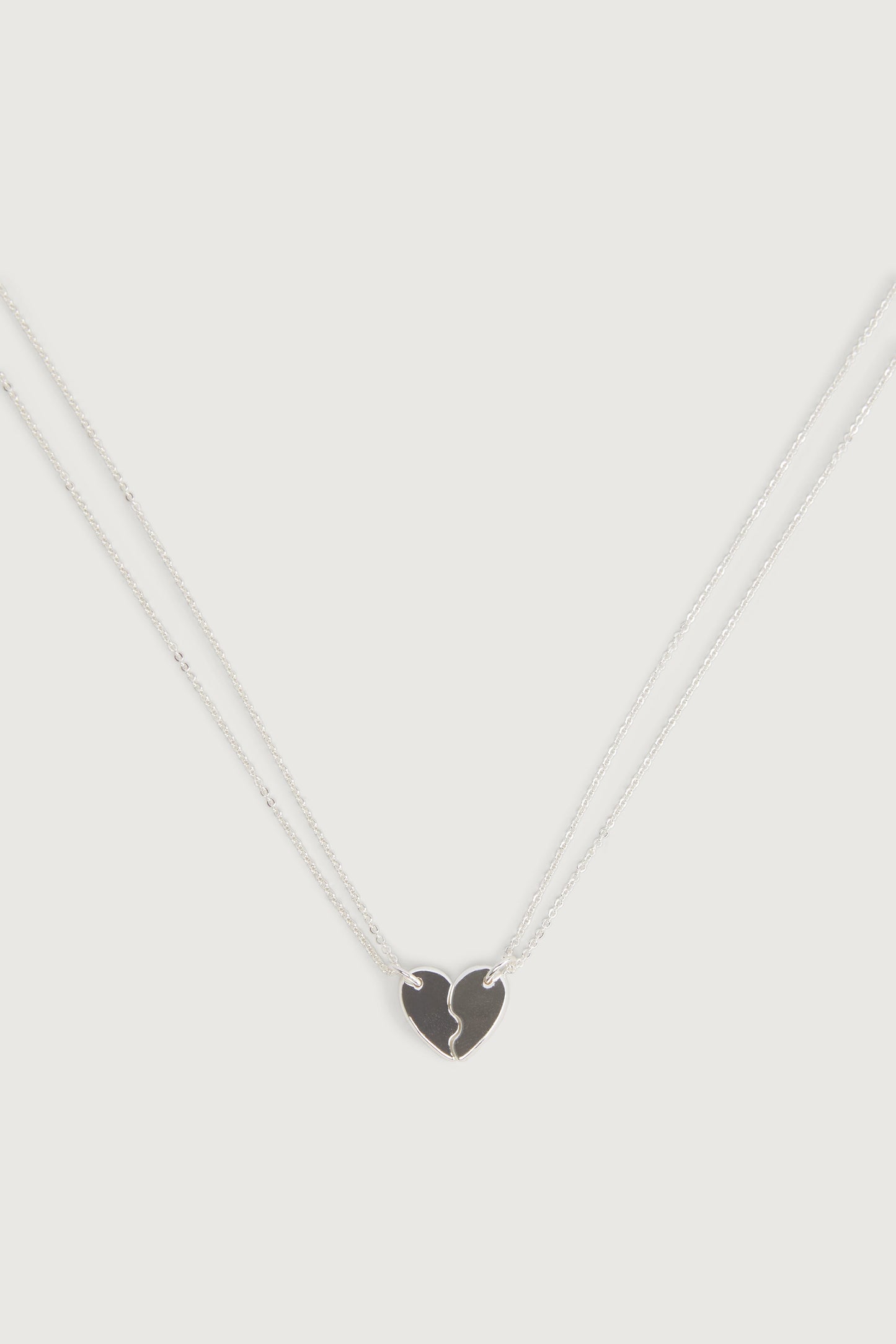 HALF HEART NECKLACE SET