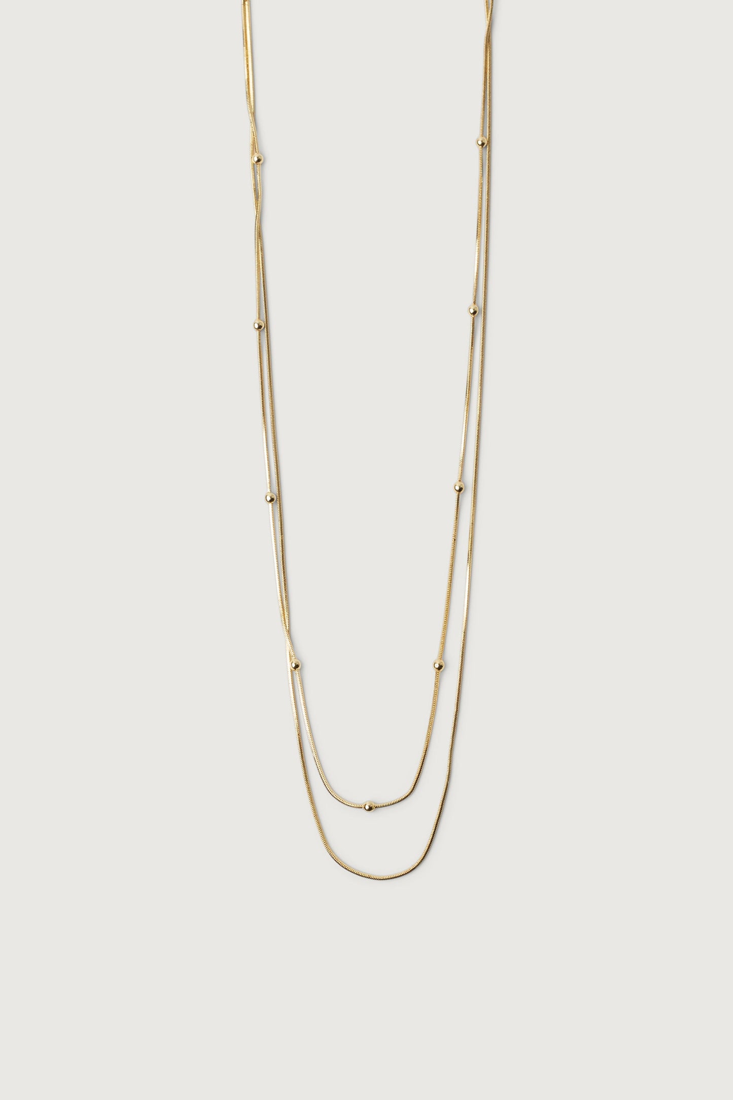 DOUBLE SNAKE CHAIN NECKLACE