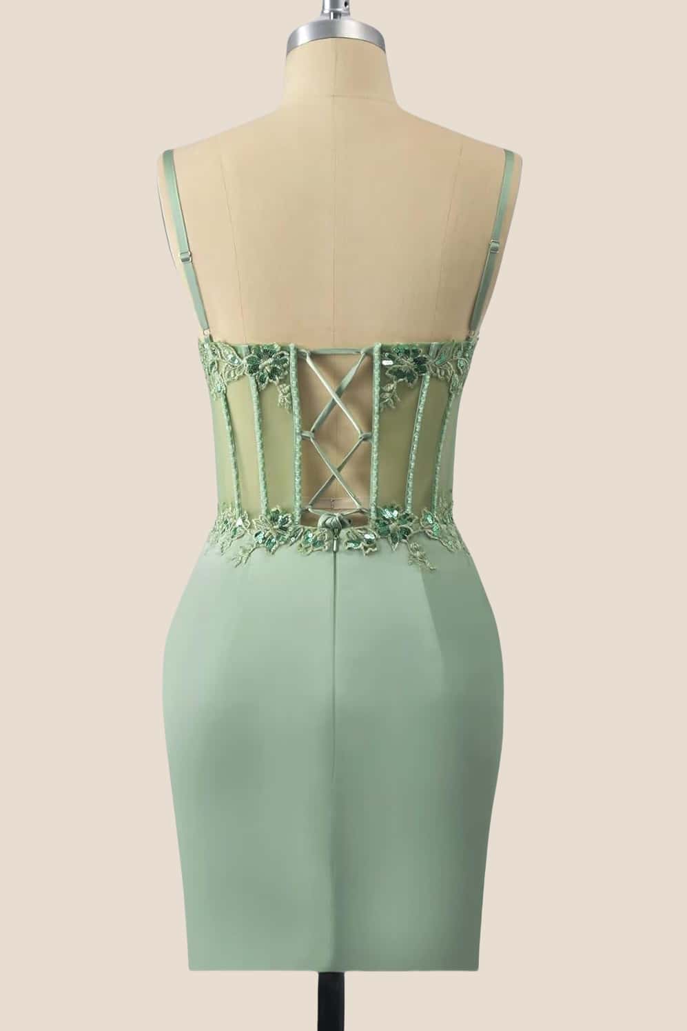 Straps Hot Pink Appliques Ruched Tight Dress