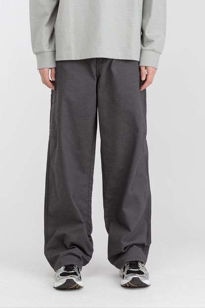 COTTON-TWILL STRAIGHT LEG CARGO PANT