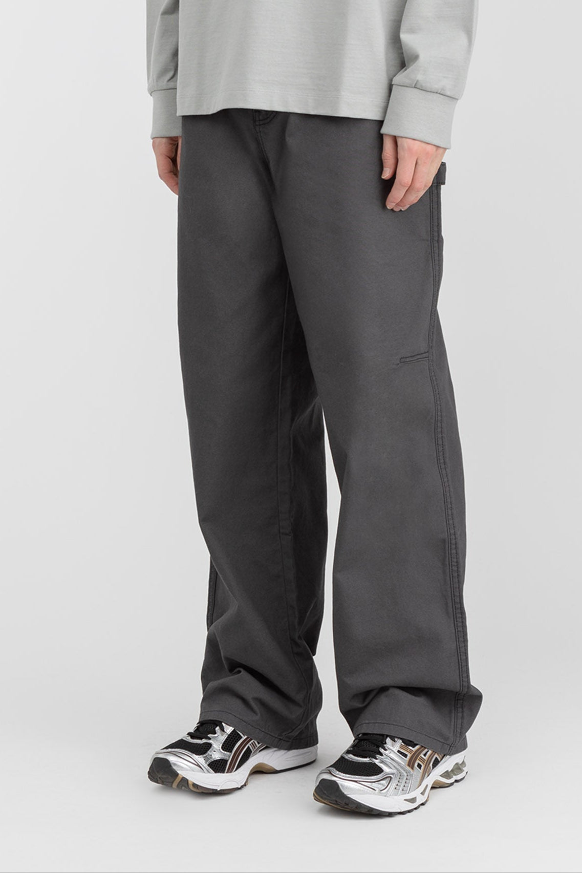 COTTON-TWILL STRAIGHT LEG CARGO PANT