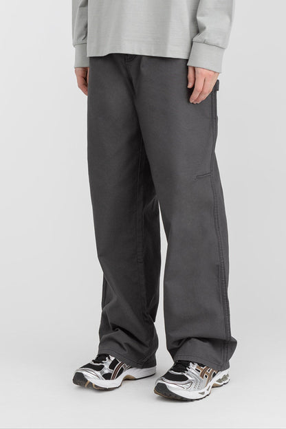 COTTON-TWILL STRAIGHT LEG CARGO PANT