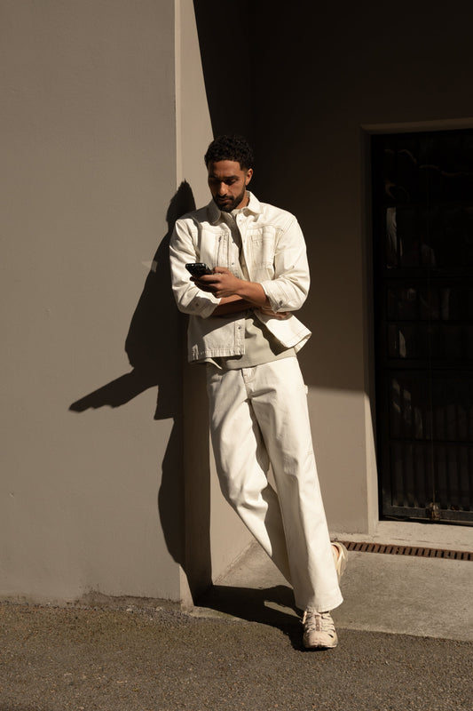 COTTON-TWILL STRAIGHT LEG CARGO PANT