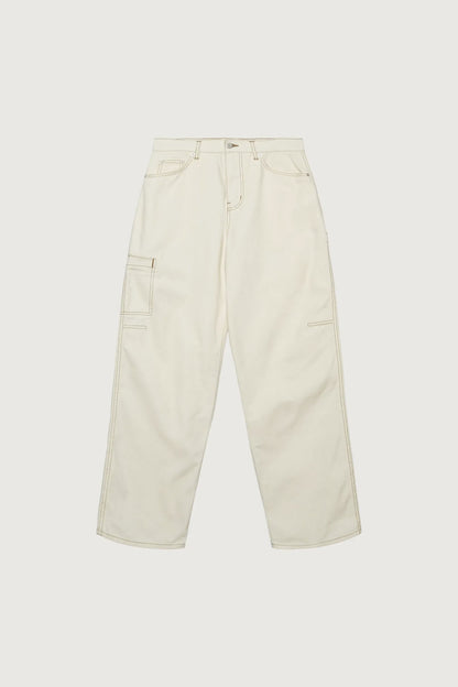 COTTON-TWILL STRAIGHT LEG CARGO PANT