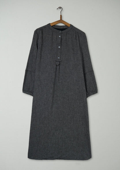Reworn Emma Shirt Dress Size 12 (1869) | Charcoal