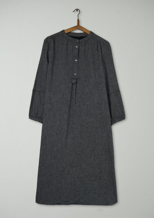 Reworn Emma Shirt Dress Size 12 (1869) | Charcoal