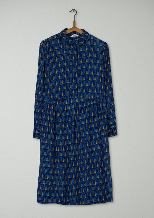 Reworn Lattice Print Dress Size 6 (1800) | Multi
