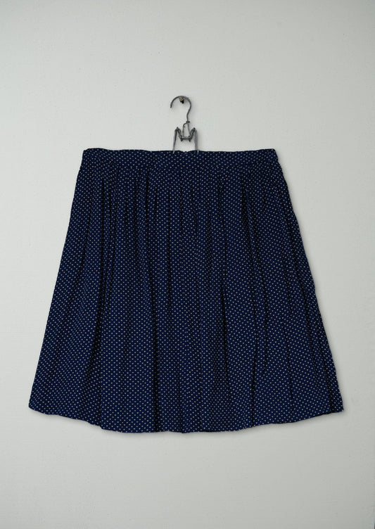 Reworn Micro Dash Skirt Size 10 (321) | Navy