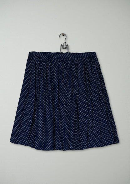 Reworn Micro Dash Skirt Size 8 (319) | Navy