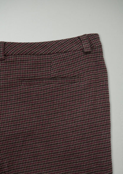 Reworn Check Cigarette Trousers Size 14 (768) | Multi
