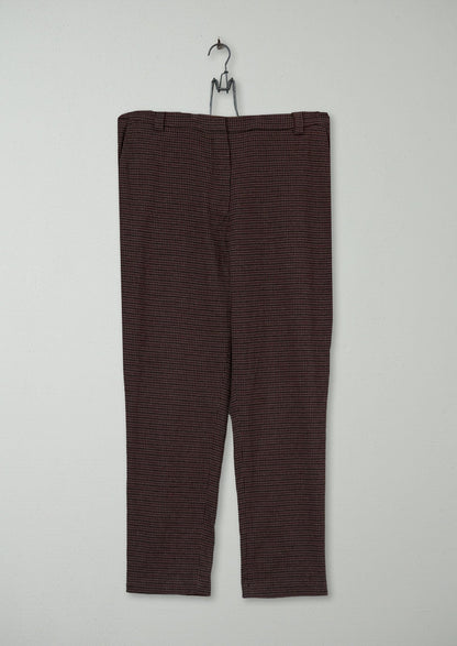 Reworn Check Cigarette Trousers Size 14 (768) | Multi