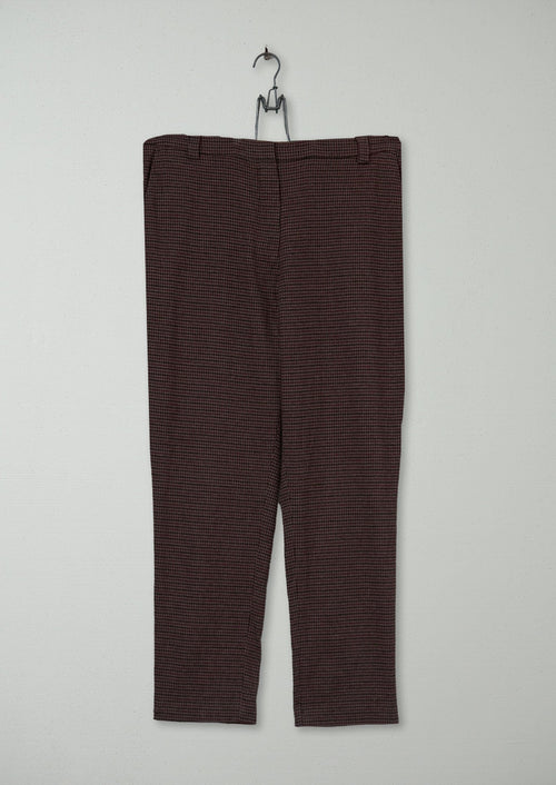 Reworn Check Cigarette Trousers Size 14 (768) | Multi