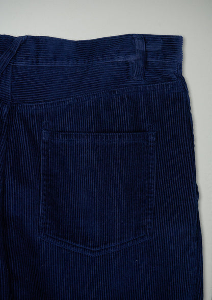 Reworn Cord Trousers Size 10 (1347) | Blue